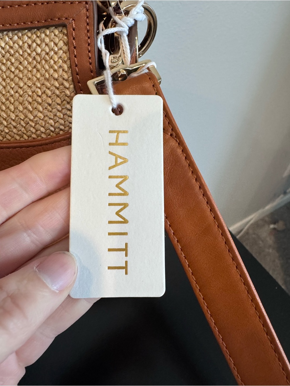Hammitt Bryant Med Cocoa Raffia Bag NWT - Picture 5 of 7